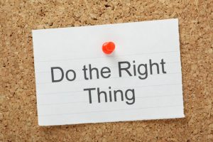 Read more about the article KNOW THE RIGHT THING? THEN DO IT!