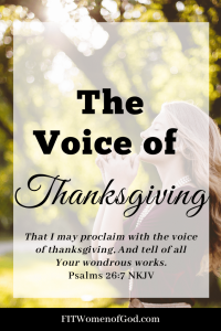 VOICE OF THANKSGIVING